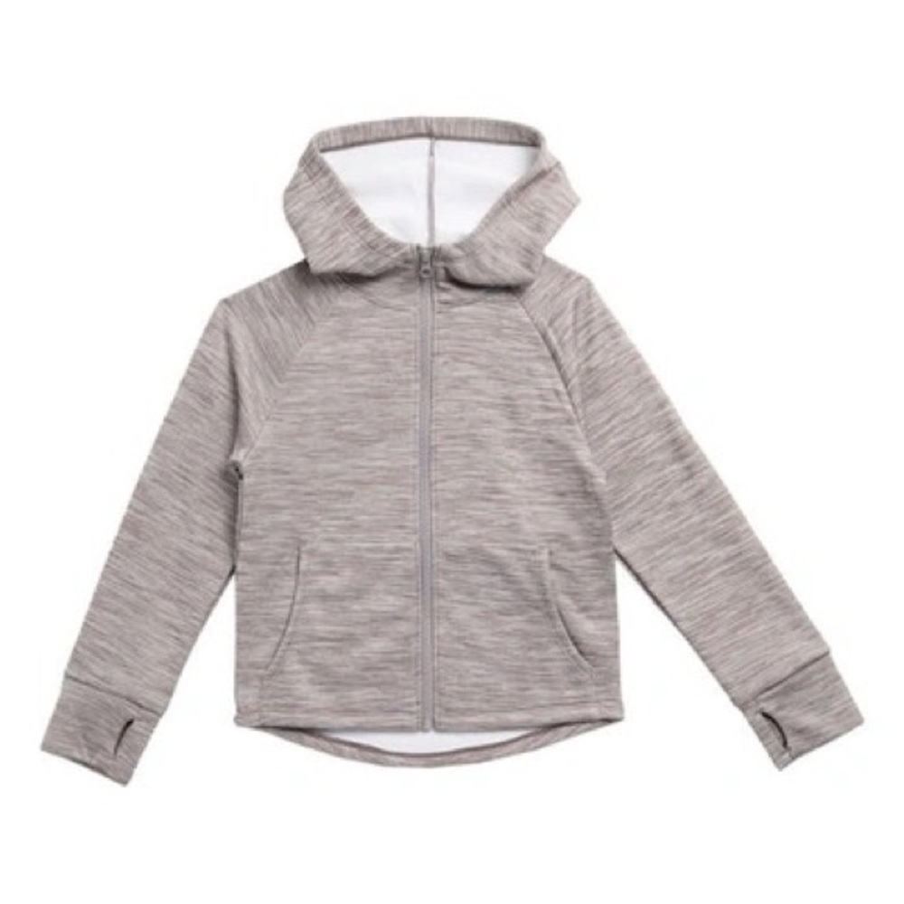 Z By Zella Girl Kids' Time Out Tech Jacket In Grey Kitten Large 10/12